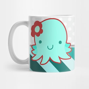 "Happy Birthday" Flower Octopus Mug